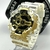 Relógio Masculino G-Shock japão branco dourado prova dagua - loja online