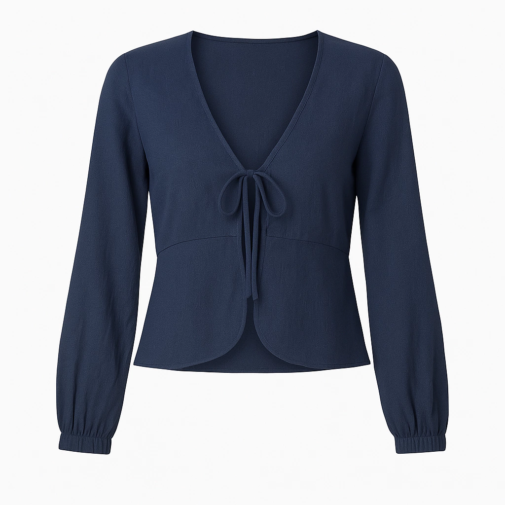 Blusa amarração frontal