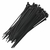 Imagem do Kit 100 Abraçadeira Nylon Enforca Gato Preta 4,8x400mm