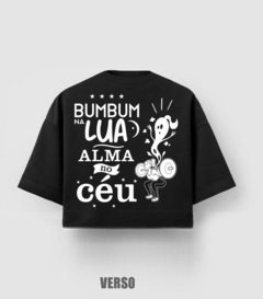 Cropped Over fitness preto - comprar online