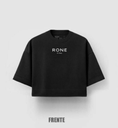Cropped Over fitness preto