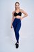 CALZA SEAMLESS CON FRUNCE KALEA AZUL - comprar online