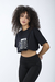 REMERA CORTA OVERSIZE DE ALGODÓN GIRL POWER - comprar online