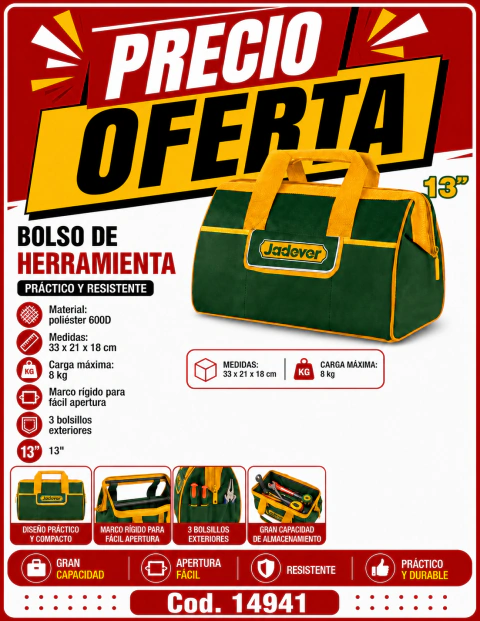 Bolso de herramientas 13"
