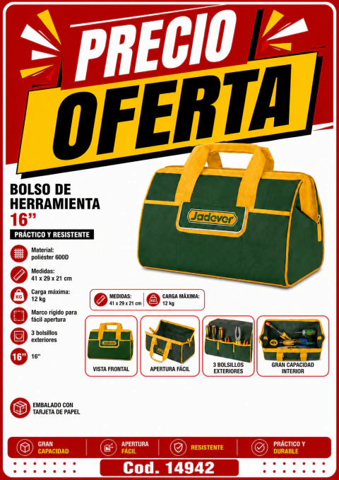 Bolso de herramientas 16"