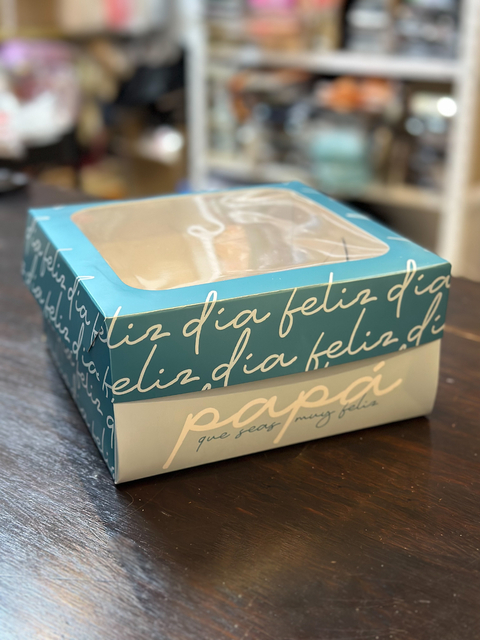Caja cuadrada con visor "Día del padre". Precio por unidad. - comprar online