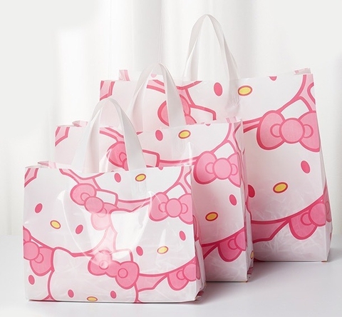 Bolsa con manija diseño Kitty. Varios tamaños. Precio por unidad. - comprar online