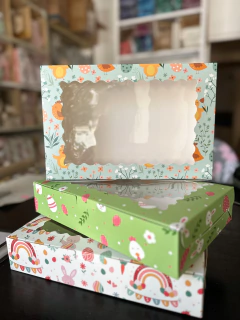 Caja motivo Pascua xl. 3 diseños disponibles. Precio por unidad. en internet