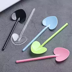 Cucharas con forma de corazón. Pack x 10 unidades.
