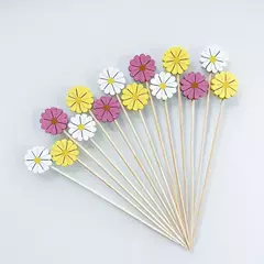 Pinchos flores. Pack de 10 unidades surtidas. - comprar online