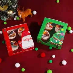 Caja navidad cuadrada. Precio por unidad.