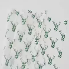 Papel seda renos verdes. Pack por 10 unidades. - comprar online