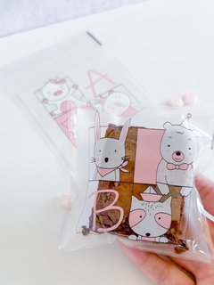 Bolsa opp "Animalitos" 10x10 cms. Pack por 10 unidades.