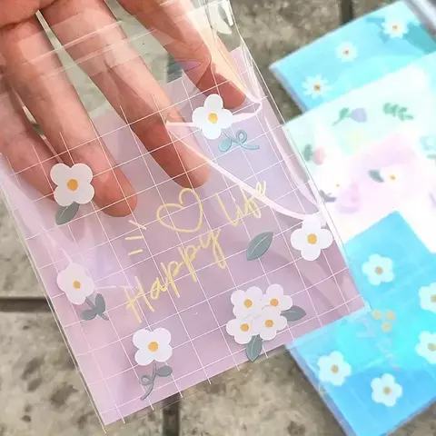 Bolsas opp flores y frases. Pack x 10 unidades. - comprar online