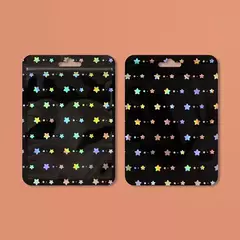 Bolsa holográfica con estrellas. Precio por unidad.