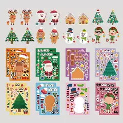 8 planchas de stickers para jugar