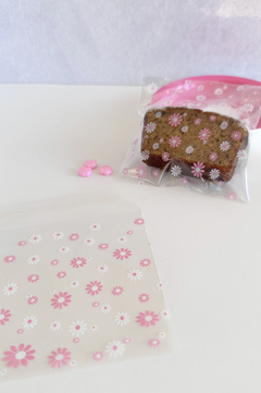 Bolsa opp "Flores" 10x10cms. Pack por 10 unidades. - comprar online