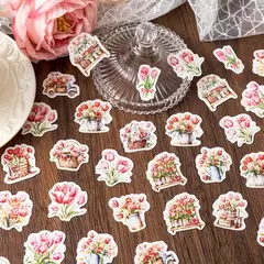 Pack con 46 stickers flores - comprar online
