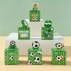 Cajas temática fútbol. Pack x 6 unidades en internet