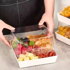 Caja cuadrada cartulina con tapa grande. Precio por unidad. - Capkelitos mayorista