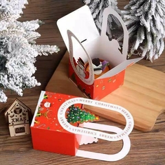 Caja Navidad con manija grande. Precio por unidad. - comprar online