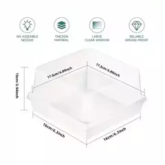 Imagen de Caja cuadrada cartulina con tapa grande. Precio por unidad.