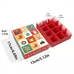 Caja adviento 12 días. Precio por unidad. - Capkelitos mayorista