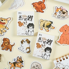Pack con 30 stickers perritos - comprar online