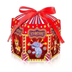 Caja hexagonal "circus". Precio por unidad. en internet