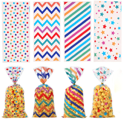 Bolsas diseño colores de 12x27 cms. Pack por 10 unidades.