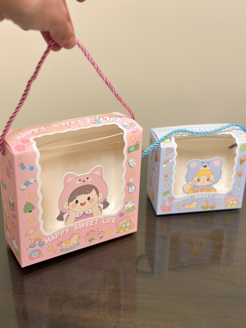 Caja bolsa con visor Diseño niño ó niña. Precio por unidad. - comprar online