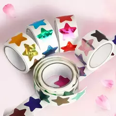 Rollo de stickers x 200 unidades. Estrellas. en internet