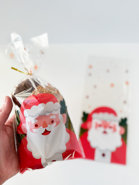 Bolsas diseño papá noel 2. Pack por 10 unidades.