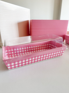 Caja rectangular cuadrille con tapa. Precio por unidad. - Capkelitos mayorista