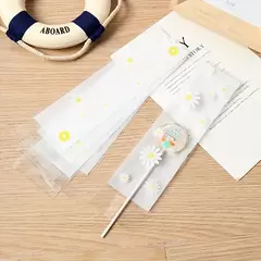 Bolsa opp rectangular diseño margaritas. Pack por 10 unidades. - Capkelitos mayorista