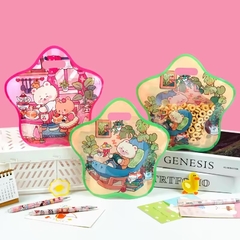 Bolsa doypack con forma de estrellas. Diseño ositos. Precio por unidad, - Capkelitos mayorista