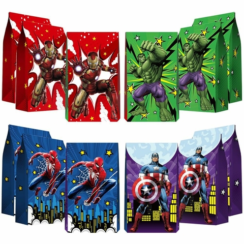 Pack por 4 sobres de papel superheroes - comprar online