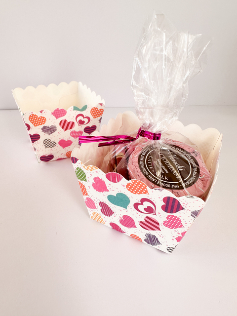 Contenedor cuadrado de papel. Precio por unidad.