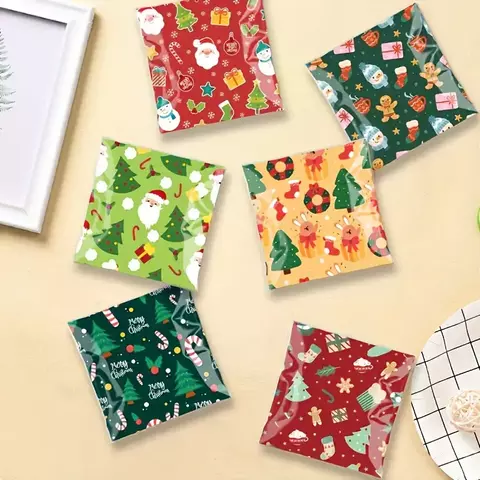 Bolsa opp patrones navideños. Pack x 10 unidades. - comprar online