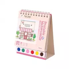 Kit de 20 hojas para pintar+ acuarelas + pincel. - Capkelitos mayorista