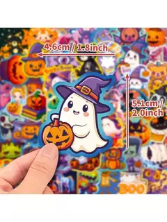 Pack 50 stickers halloween