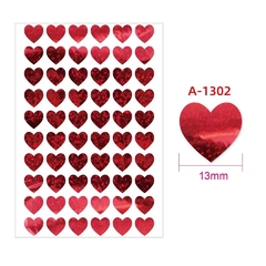 Plancha de stickers corazón. Plancha con 60 unidades. - comprar online