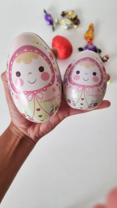 Latas con forma de huevo. 2 tamaños disponibles. Precio por unidad. - comprar online