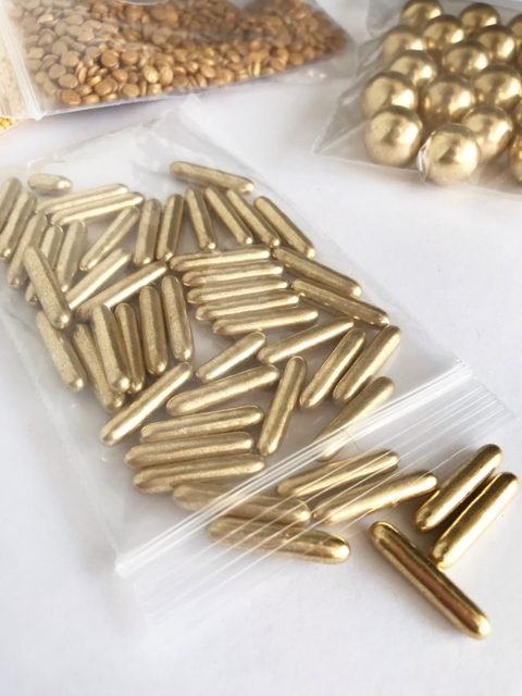 Rods metalicos dorado