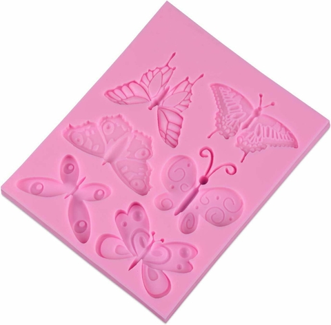 Molde silicona "6 mariposas". - comprar online