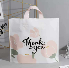 Bolsa con manija "thank you". Varias medidas. Precio por unidad. - Capkelitos mayorista