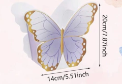 Caja mariposa. 3 colores disponibles. Precio por unidad - Capkelitos mayorista