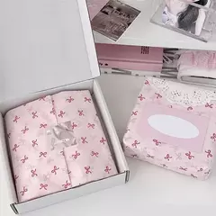 Papel seda con moñitos. Pack x 2 unidades