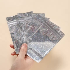 Bolsa con cierre hermético "glitter holográfico". Varios tamaños. Precio por unidad. en internet