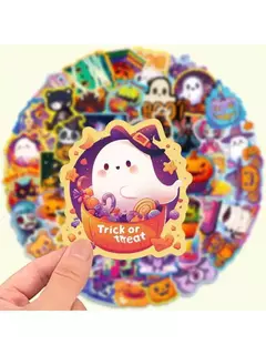 Pack 50 stickers halloween - Capkelitos mayorista
